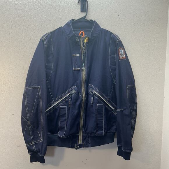 Parajumpers PJS Rescue Lightweight Bomber Jacket Navy Men’s M Anchorage Patch - Picture 1 of 9